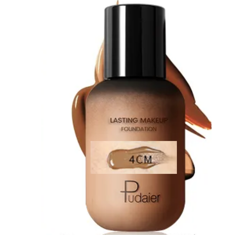 Liquid Foundation, Concealing 24-Hour For Face & Body Full Coverage, Color: 4CM (Cool Medium 4), 1 fl. oz