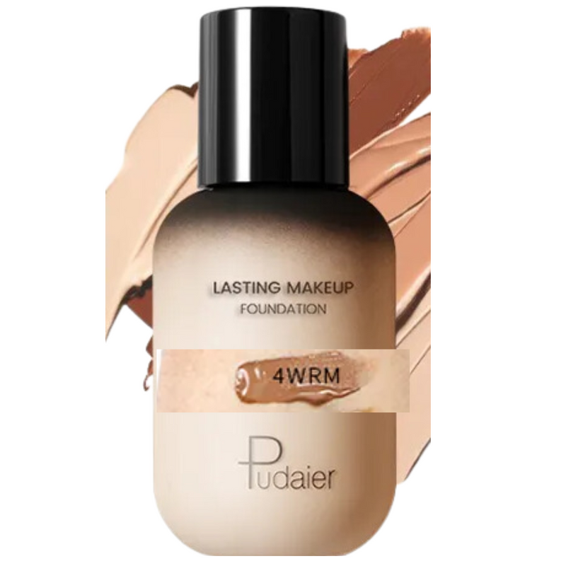 Liquid Foundation, Color: 4WRM (Warm Rose Medium 4) | 24-Hour Full-Coverage Foundation for Face & Body - Conceals Blemishes and Minimizes Pores, 1 fl. oz