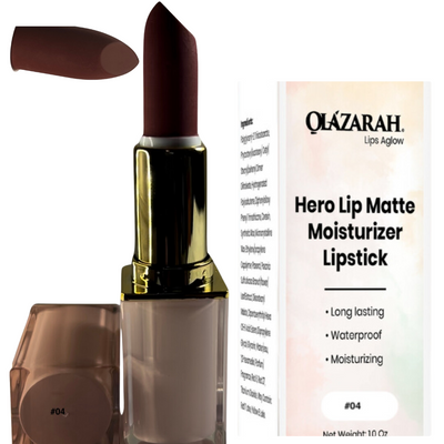 Lip Matte Cream long lasting waterproof moisturizer formula lipstick | Color #004: Bean Paste & Taro Puree, 1 oz (packaging may vary)