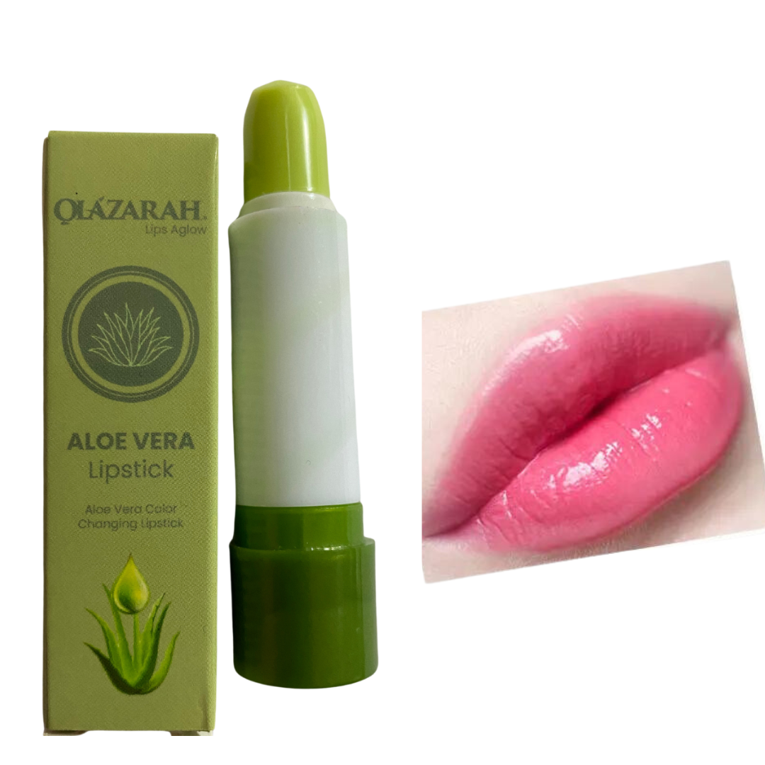 Aloe Vera Lipstick Long Lasting Nourishing Soothing Lip Balm Magic Temperature Color Change Lip Gloss (4pcs) 2 oz