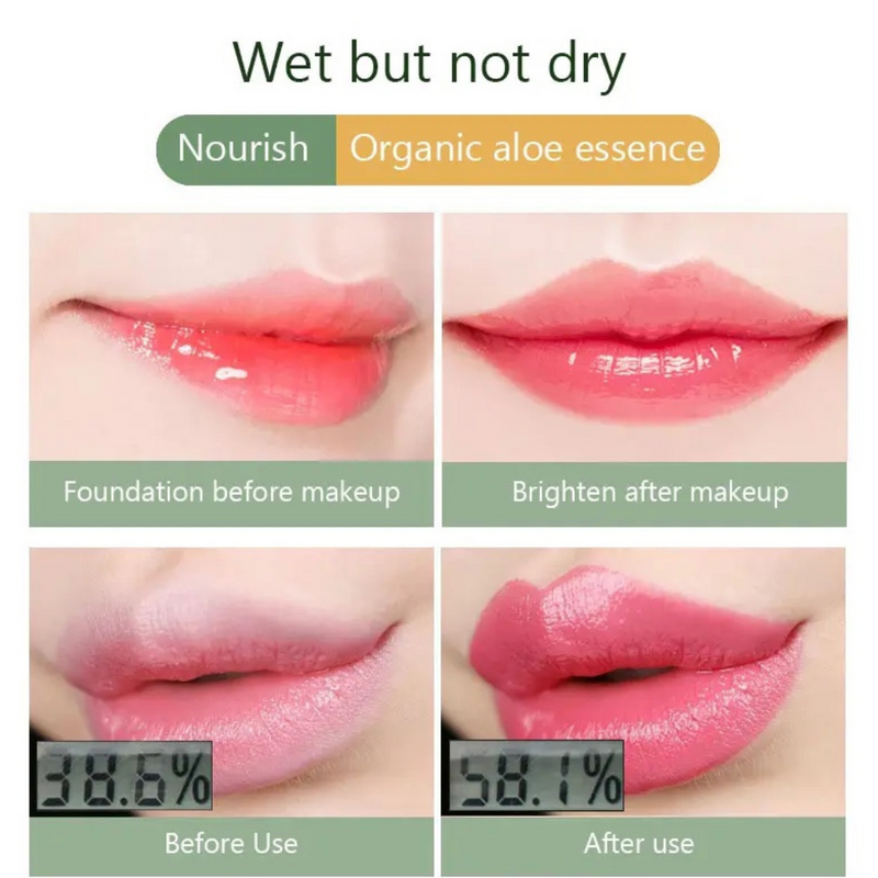 Aloe Vera Lipstick Long Lasting Nourishing Soothing Lip Balm Magic Temperature Color Change Lip Gloss  (4pcs), 2 oz