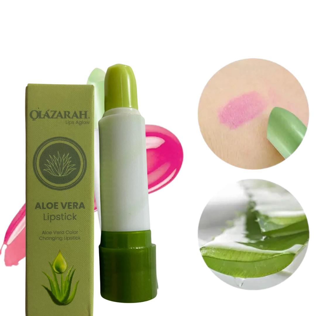 Aloe Vera Lipstick Long Lasting Nourishing Soothing Lip Balm Magic Temperature Color Change Lip Gloss (4pcs) 2 oz