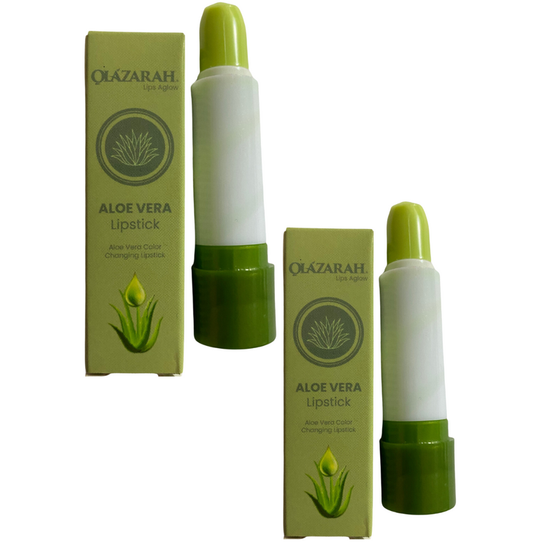 Aloe Vera Revitalizing Color-Changing Lipstick | Hydrating, Anti-Drying & Moisturizing Formula, LOT OF 2, 1 Fl. oz