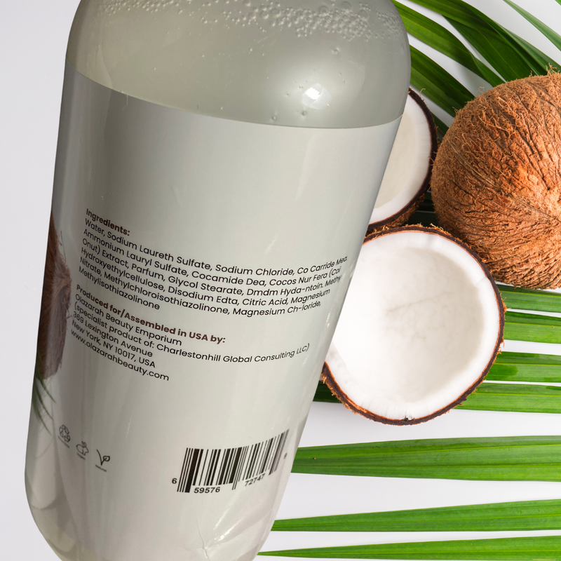 OLAZARAH Coconut Revitalize & Nourish Body Wash, Infused w/Coconut Oil, 32 Fl. oz.