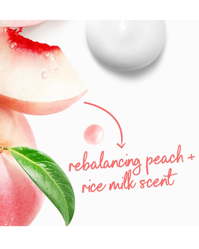 Dove Rebalance Body Wash White Peach & Rice Milk for 24-hour Lotion-Soft Moisture, Sulfate-free, Paraben-Free Formula, 30.6 fl. oz