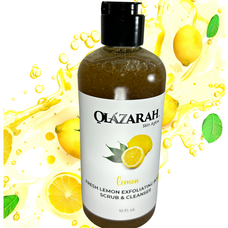 Fresh Lemon Exfoliating Body Scrub & Cleanser, 10 fl. oz