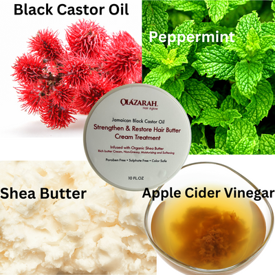 Jamaican Black Castor Oil Strengthen & Restore Hair Butter Cream Treatment, Rich butter Cream, Non-Greasy, Moisturizing and Softening, Infused with Shea Butter, 10 Fl. oz