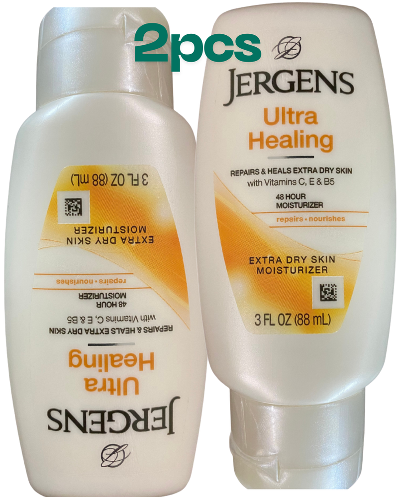 Jergens Hand & Body Lotion for Dry Skin – Deep Moisturizing Formula, (2 pcs), 3 oz