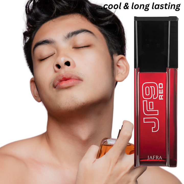 JF9 Red Cologne for Men – Captivating Woody Scent with Jasmine