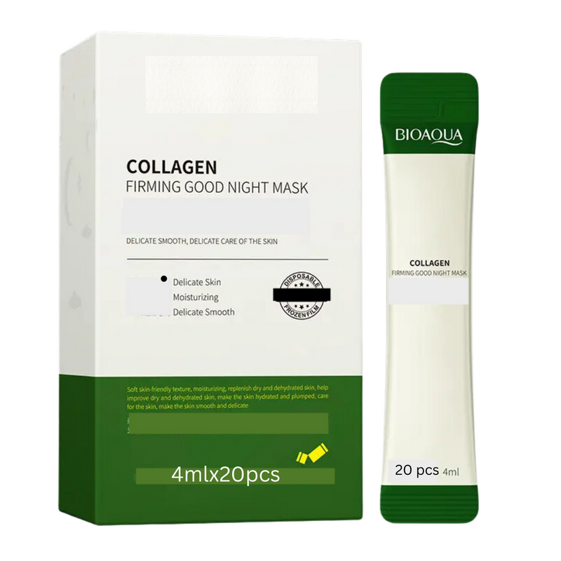 Overnight Collagen Firming Mask for Women – Hydrating Sleep Mask for Wrinkles, Fine Lines & Sagging Skin – Anti-Aging Night Gel Cream for Glowing Skin, 2 oz