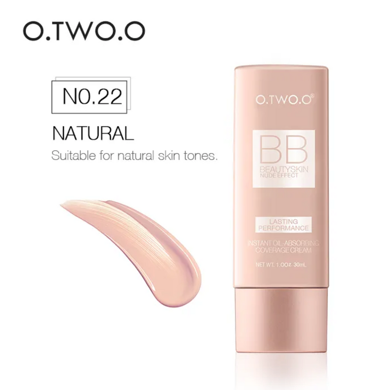 Lasting Performance BB Beauty Skin – Nude Effect Lightweight BB Liquid Foundation Cream, Suitable for All Skin Types – Shade 