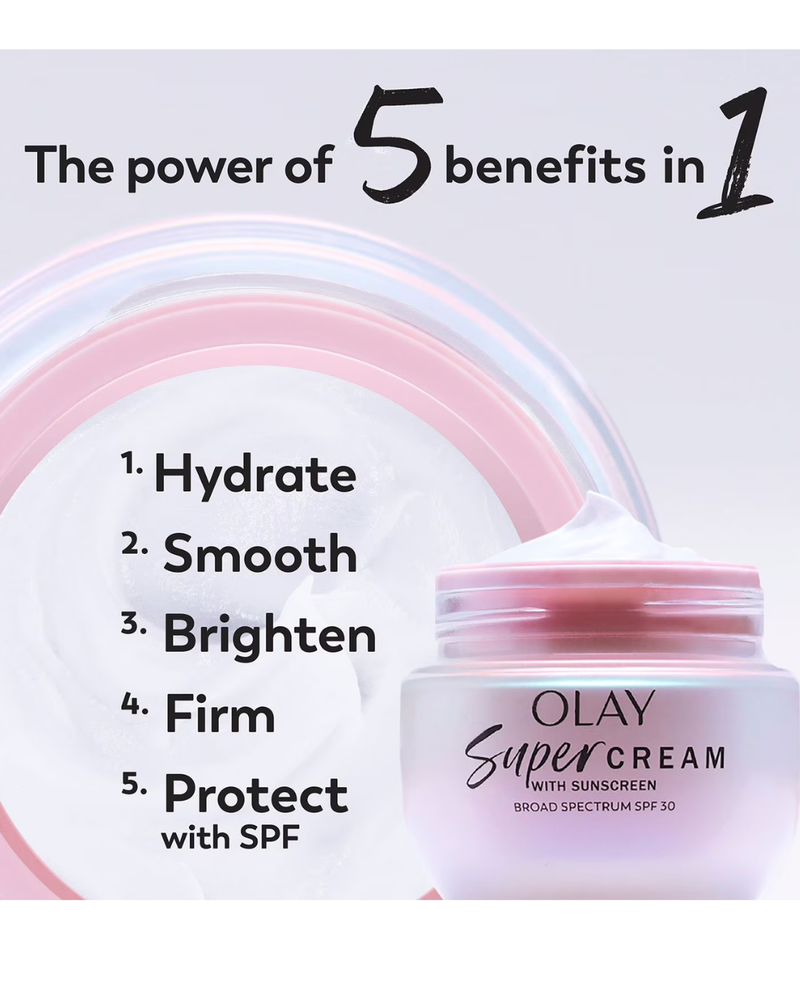 Olay Super Cream with Sunscreen, SPF 30, 1.7 oz. (packaging may vary)