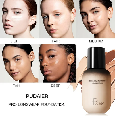 Liquid Foundation (Shade: 5NT (Natural Tanned 5) | 24-Hr Full-Coverage Concealing Foundation for Face & Body - Covers Blemishes, Minimizes Pores, 1 fl. oz