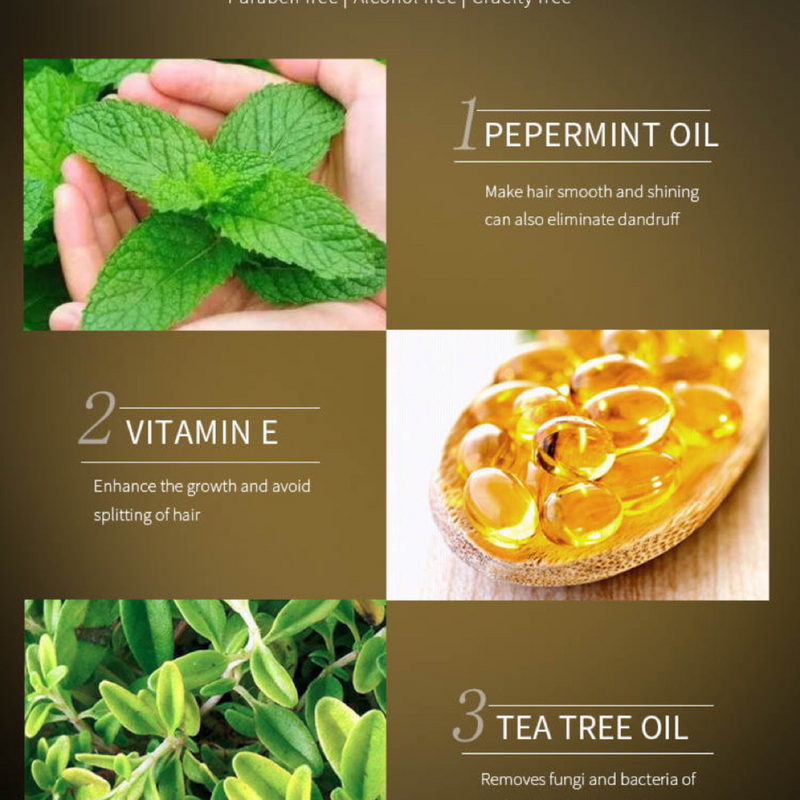 Peppermint & Tea Tree Leave-In Conditioner + Rosemary & Mint Hair Oil Elixir - Ultimate Scalp Therapy Set for All hair Types, 10 Fl. oz