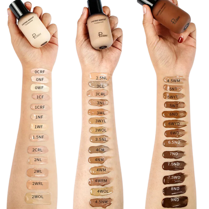 Liquid Foundation (Shade: 5NT (Natural Tanned 5) | 24-Hr Full-Coverage Concealing Foundation for Face & Body - Covers Blemishes, Minimizes Pores, 1 fl. oz