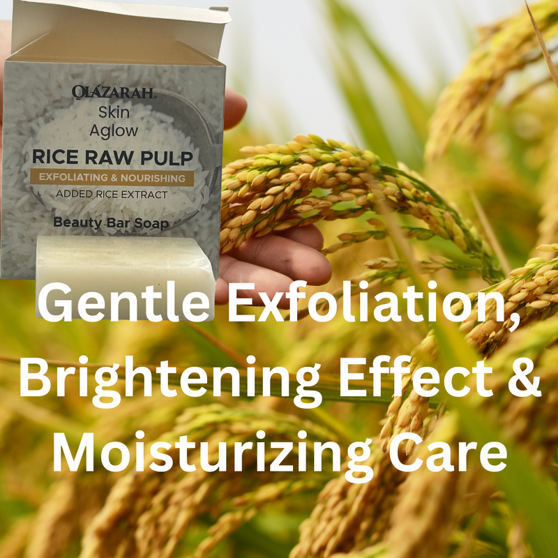 Brightening & Anti-Aging Organic Rice Soap – Hydrating Care for All Skin Types, (4 pkts), 4 oz