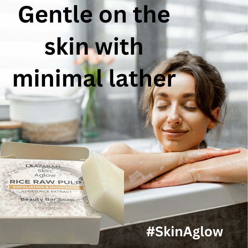 Brightening & Anti-Aging Organic Rice Soap – Hydrating Care for All Skin Types, (4 pkts), 4 oz