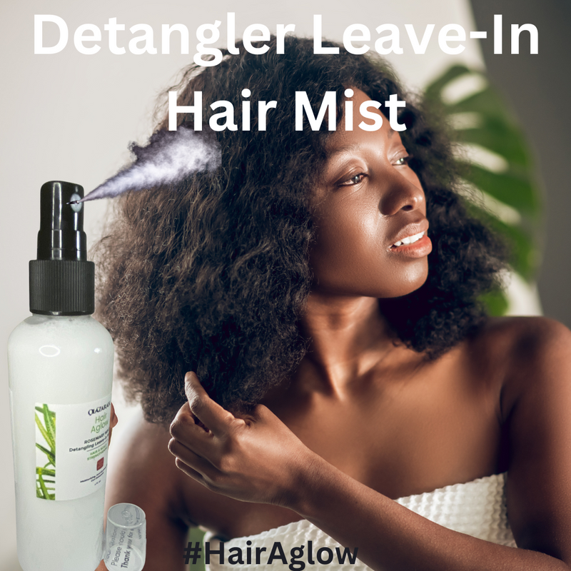 Detangling Leave-In Hair Mist Spray with Rosemary & Mint – Frizz Control, Hydration, and Curl Perfection for All Hair Types