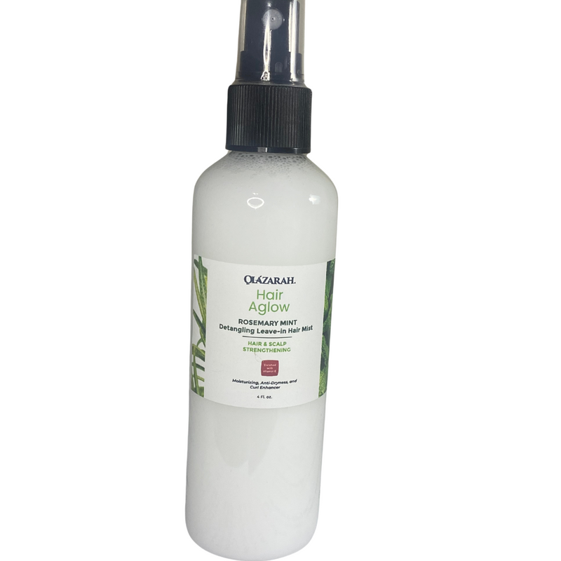 Detangling Leave-In Hair Mist Spray with Rosemary & Mint – Frizz Control, Hydration, and Curl Perfection for All Hair Types