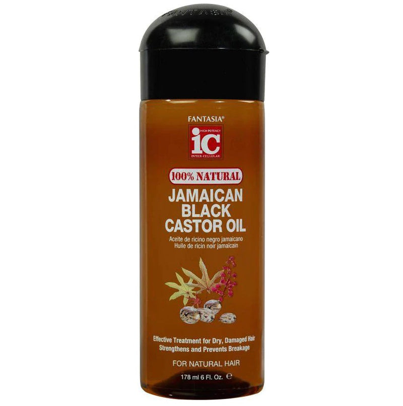 FANTASIA JAMAICAN BLACK CASTOR OIL ‣ (100% NATURAL) 6 OZ.